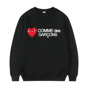 cdg letter logo sweatshirt