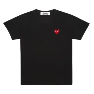 play basic black t shrit red emblem