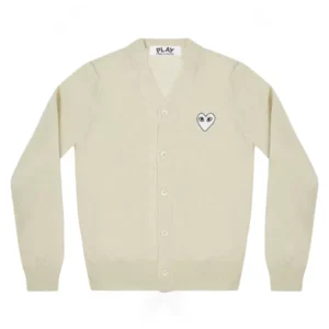 PLAY MENS CARDIGAN OFF WHITE