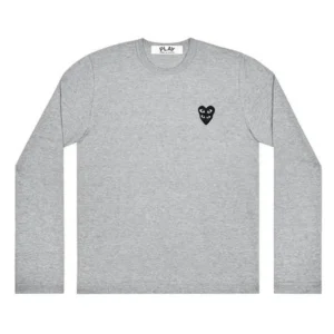 PLAY CDG Double Eye Black Heart Longsleeve (Grey)